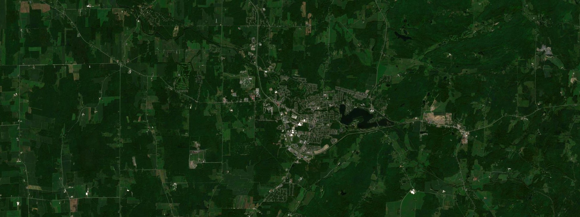 Vue satellite de Cowansville