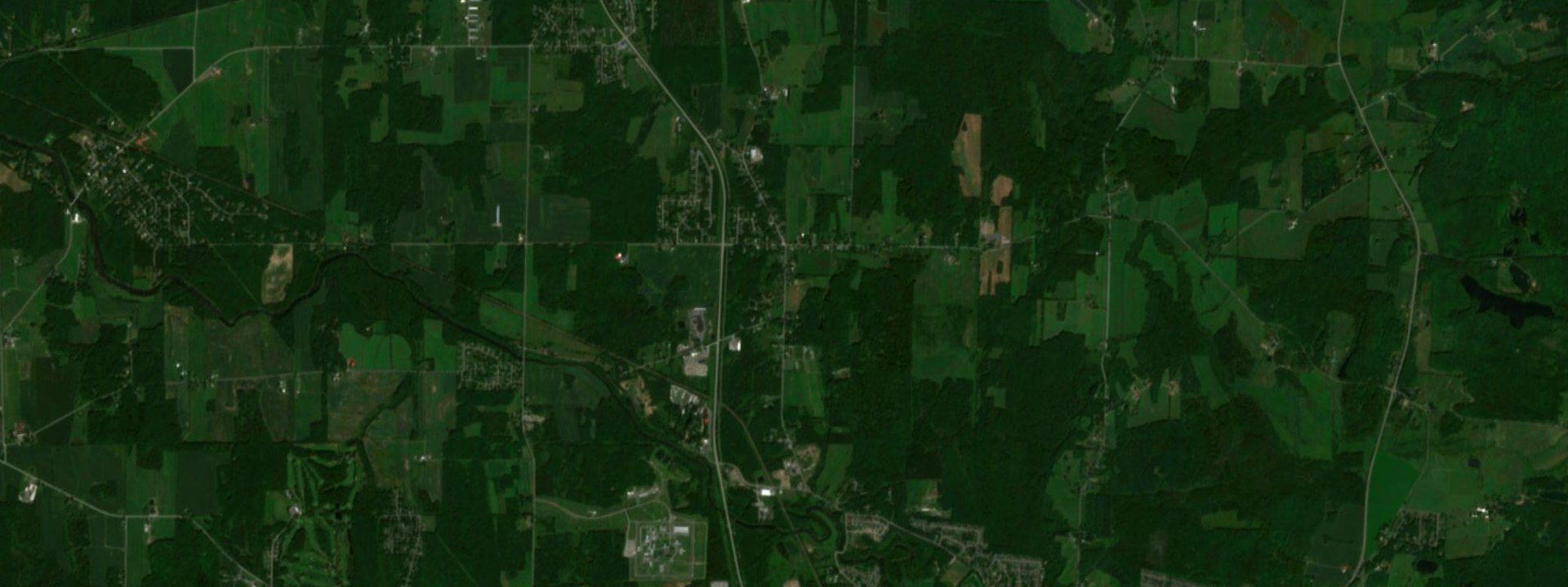 Vue satellite de East Farnham