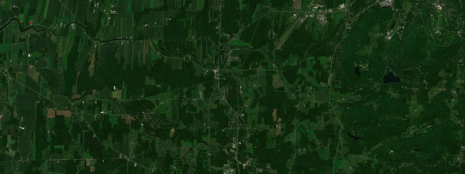 Vue satellite de Brigham