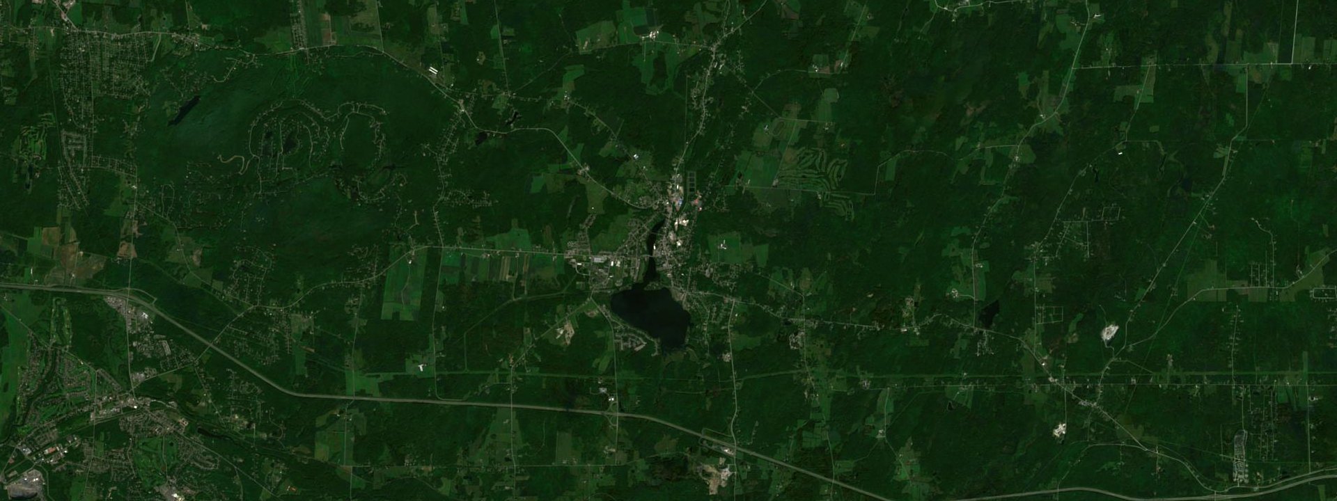 Vue satellite de Waterloo
