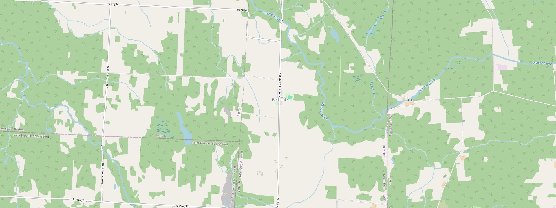 Plan des rues de Béthanie