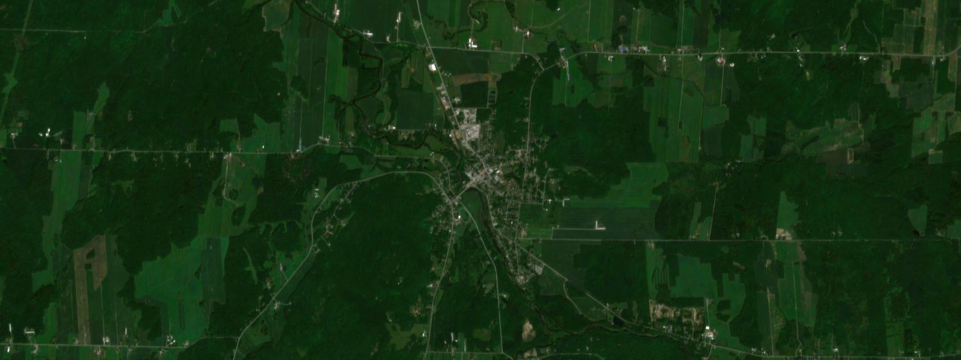 Vue satellite de Roxton Falls