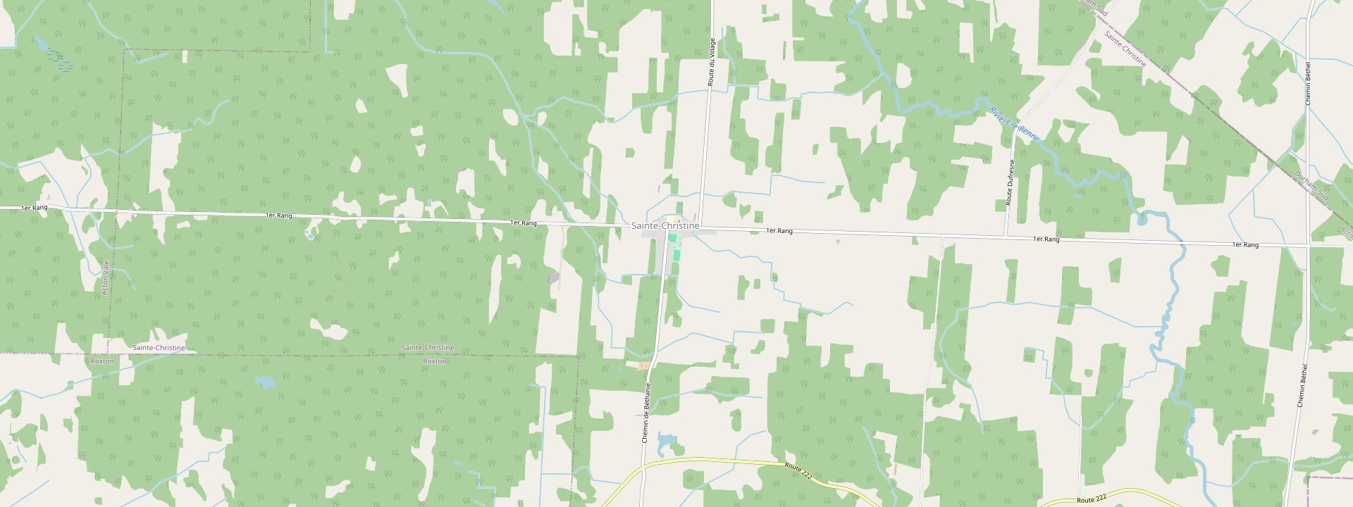 Plan des rues de Sainte-Christine