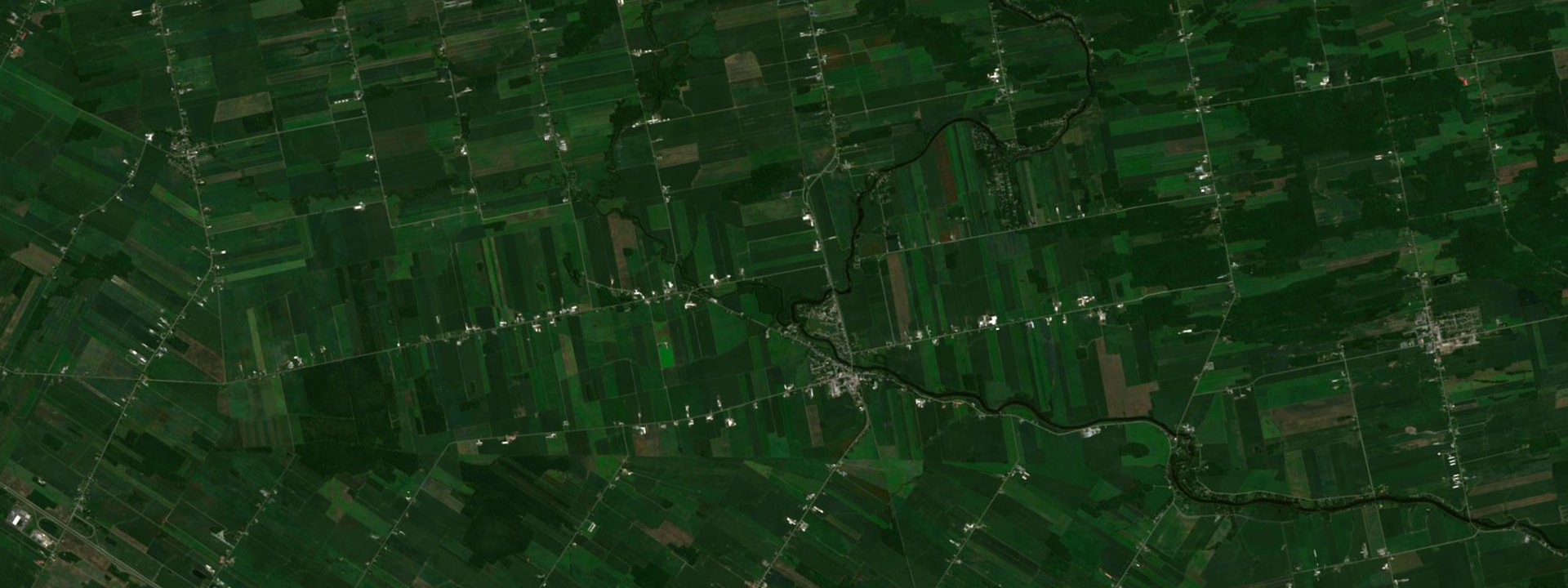 Vue satellite de Upton