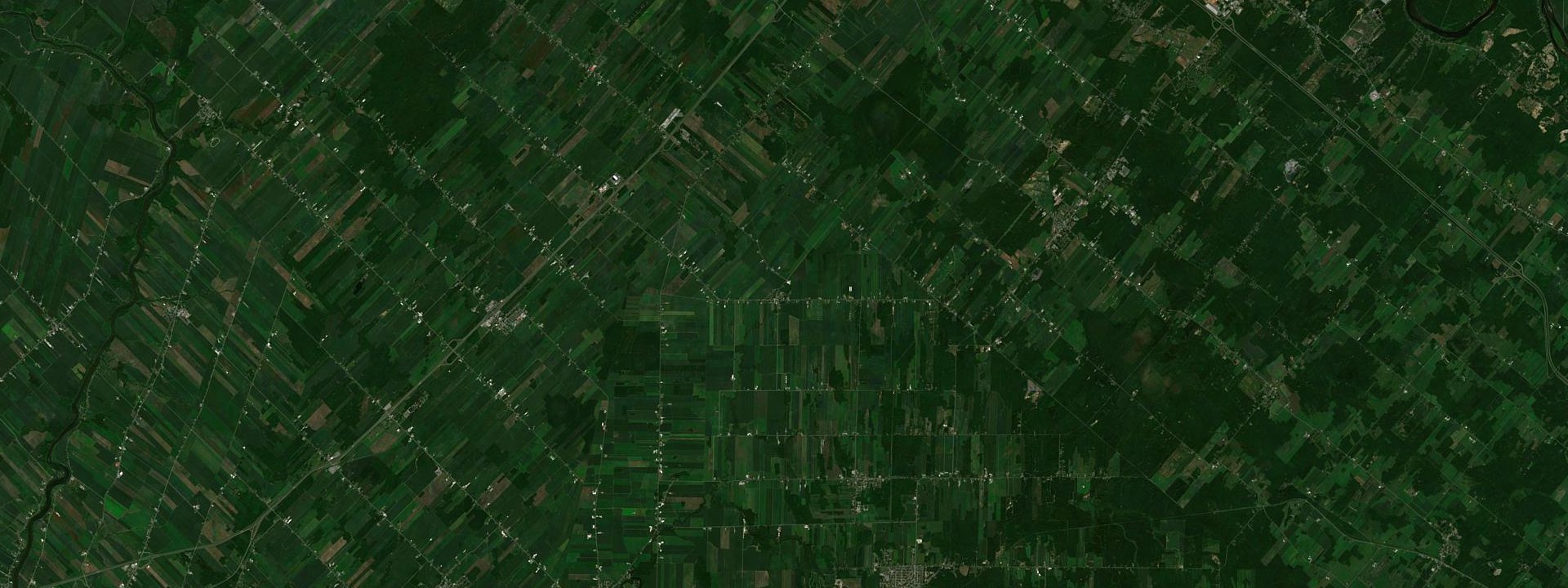 Vue satellite de Saint-Nazaire-d'Acton