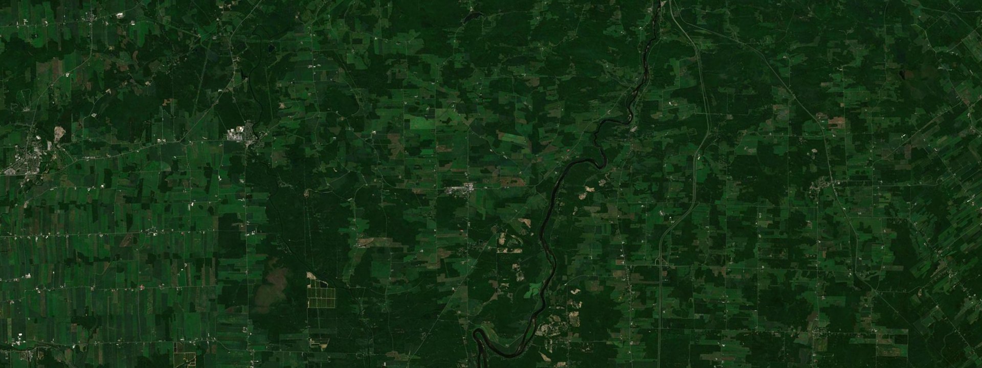Vue satellite de Saint-Félix-de-Kingsey
