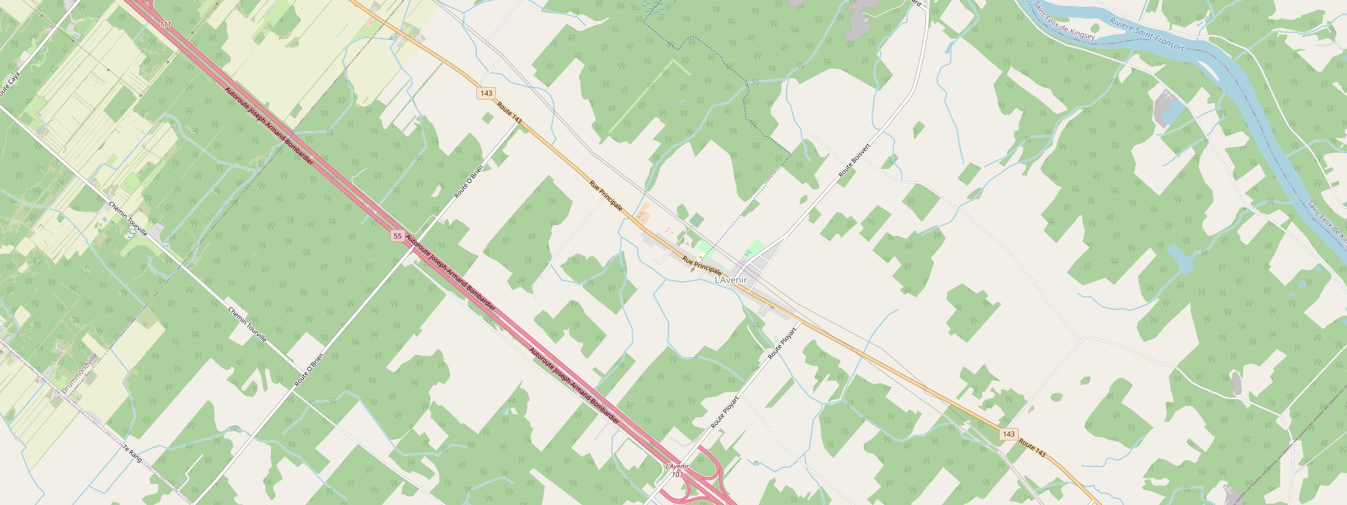 Plan des rues de L'Avenir
