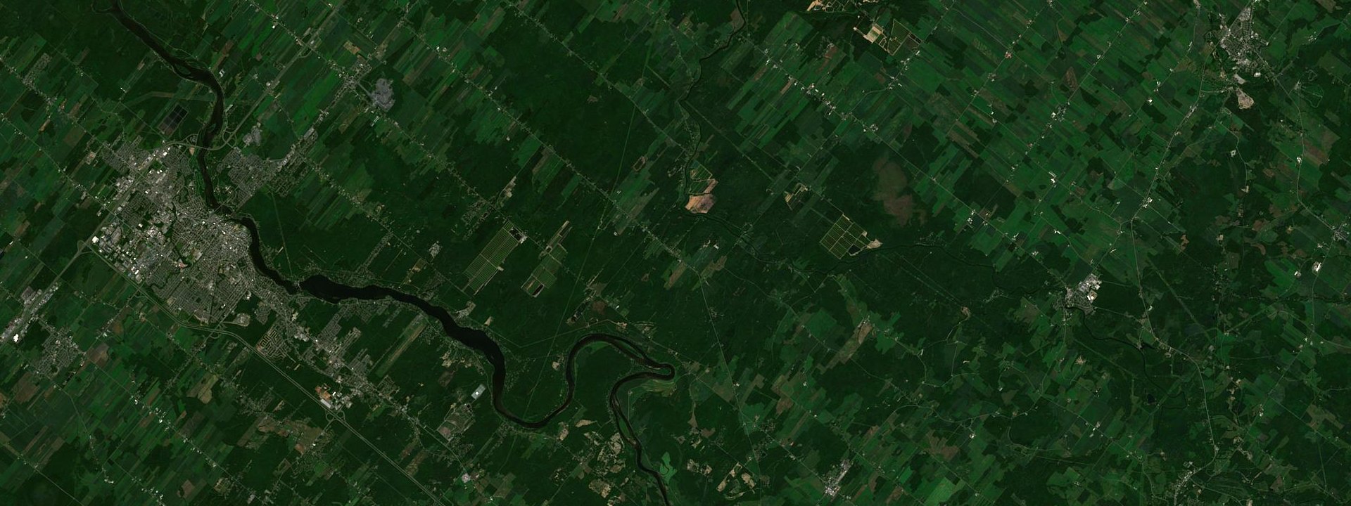 Vue satellite de Saint-Lucien