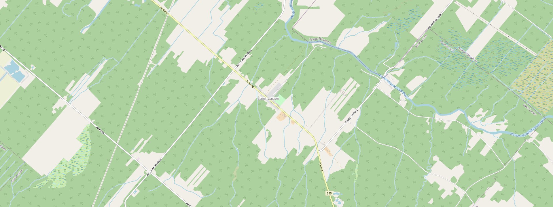 Plan des rues de Saint-Lucien