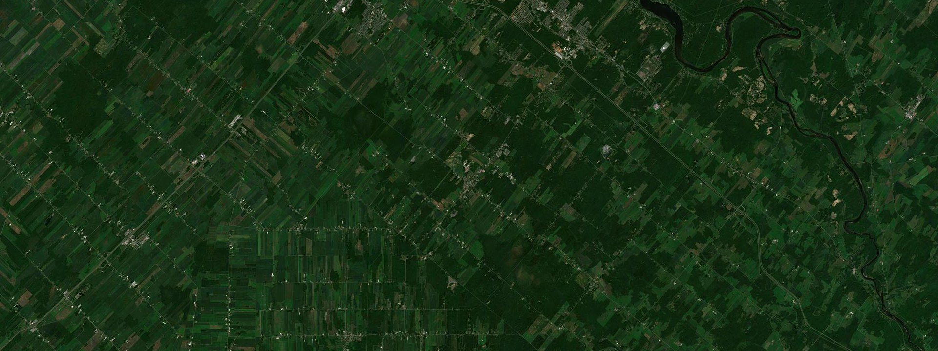 Vue satellite de Wickham