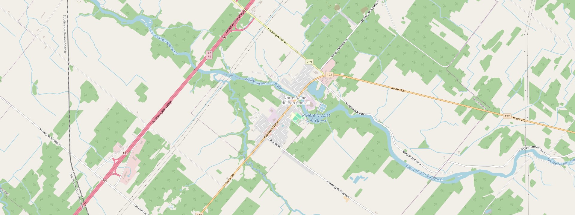 Plan des rues de Notre-Dame-du-Bon-Conseil