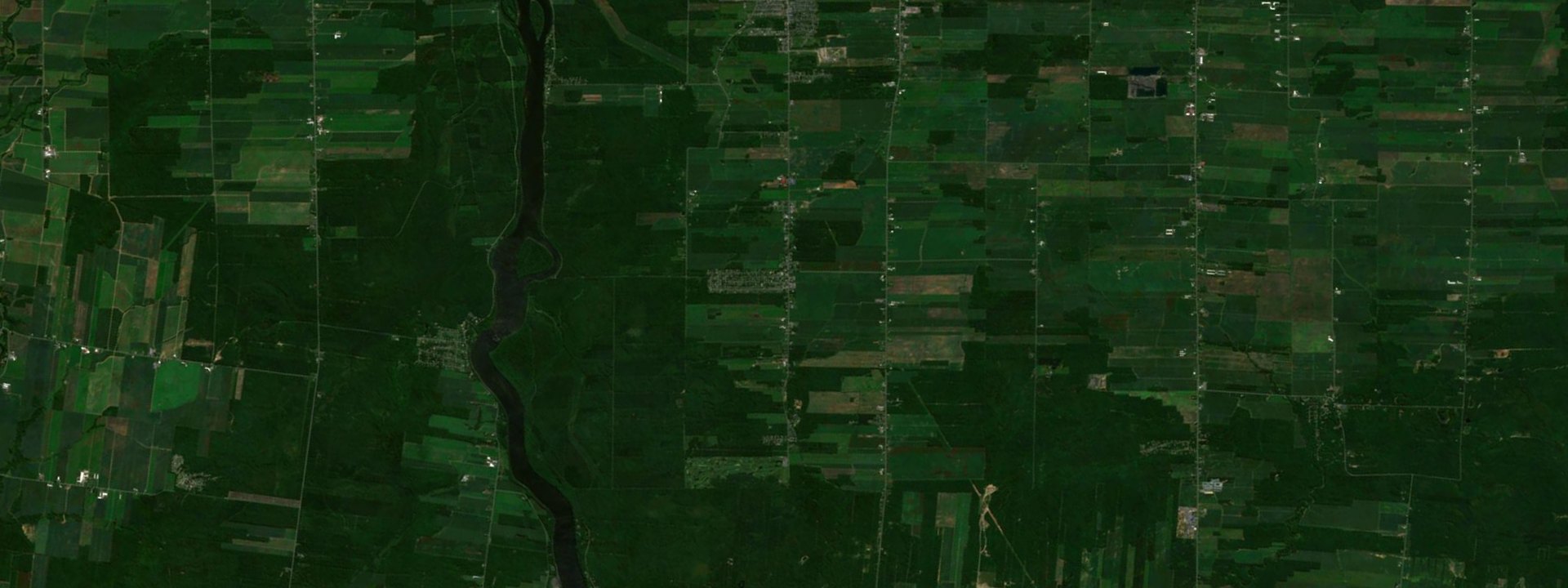 Vue satellite de Saint-Majorique-de-Grantham