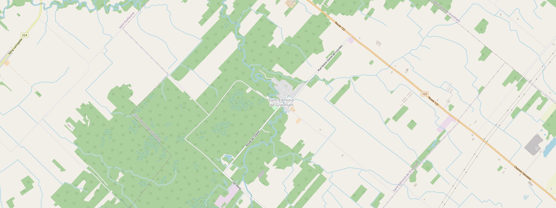 Plan des rues de Saint-Edmond-de-Grantham