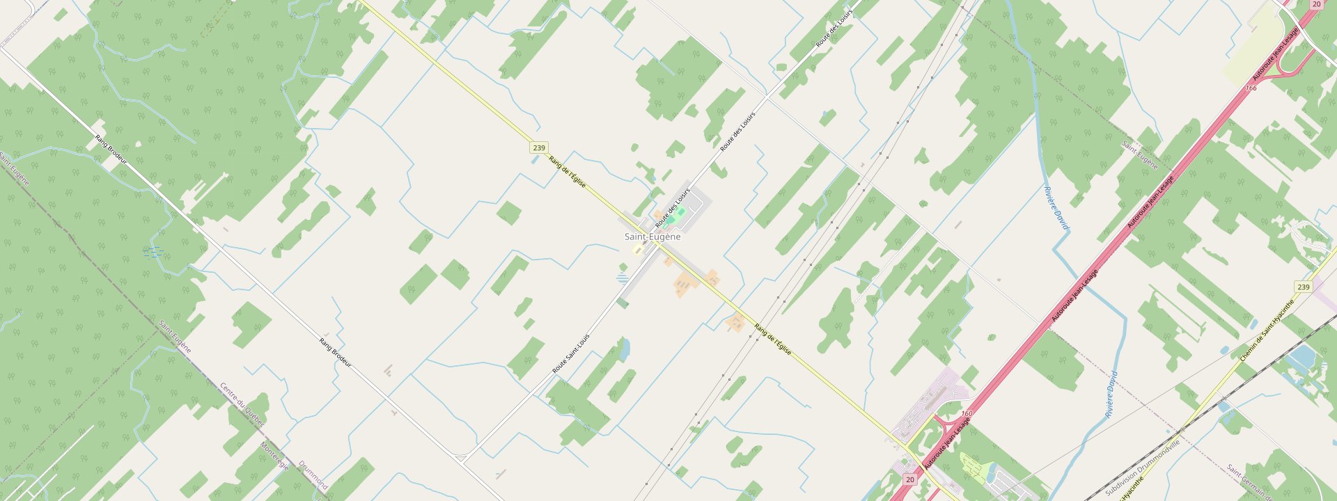 Plan des rues de Saint-Eugène