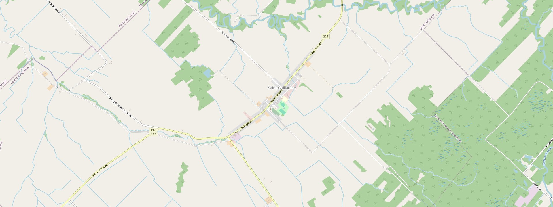 Plan des rues de Saint-Guillaume