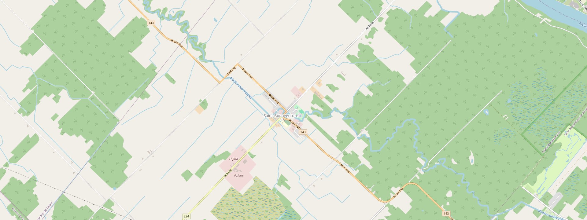 Plan des rues de Saint-Bonaventure