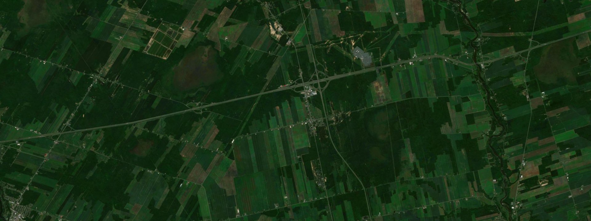 Vue satellite de Sainte-Eulalie