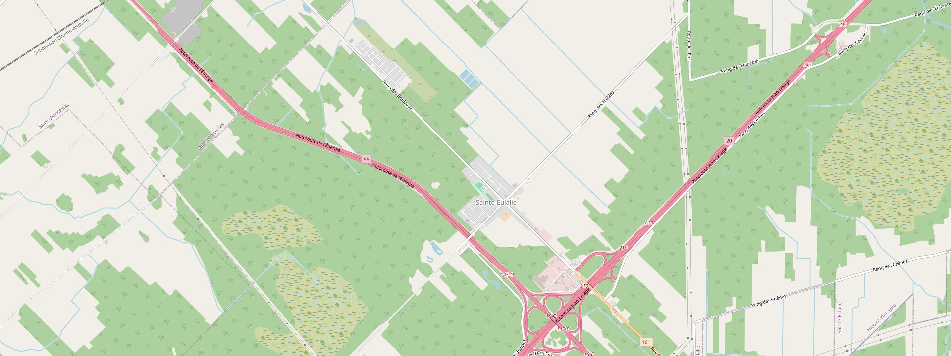 Plan des rues de Sainte-Eulalie