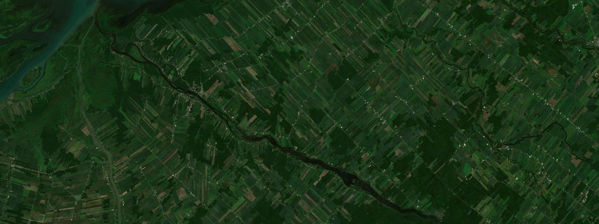 Vue satellite de Saint-Elphège