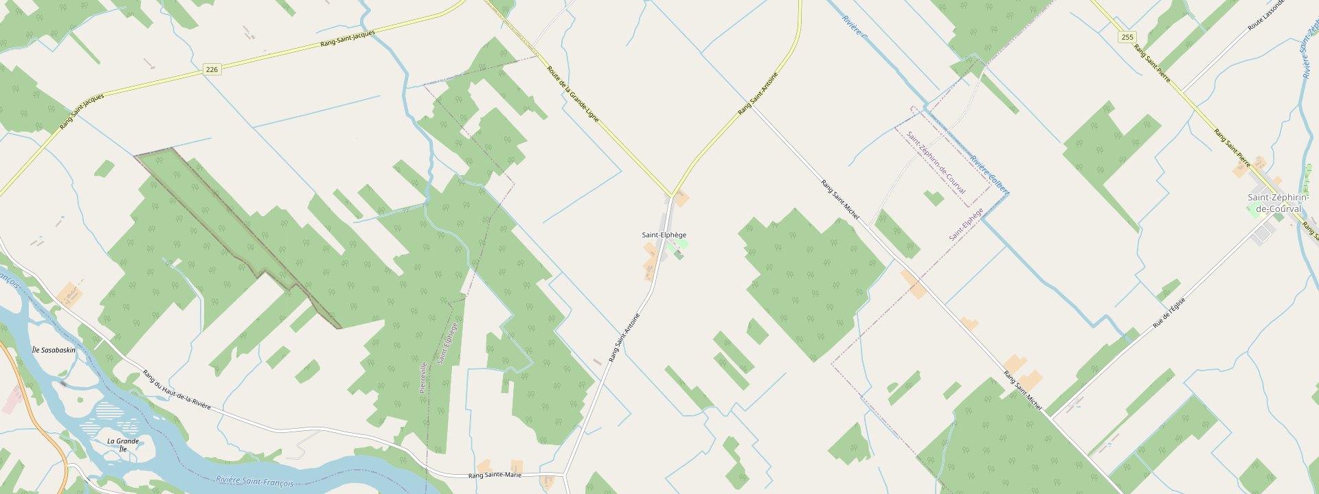 Plan des rues de Saint-Elphège