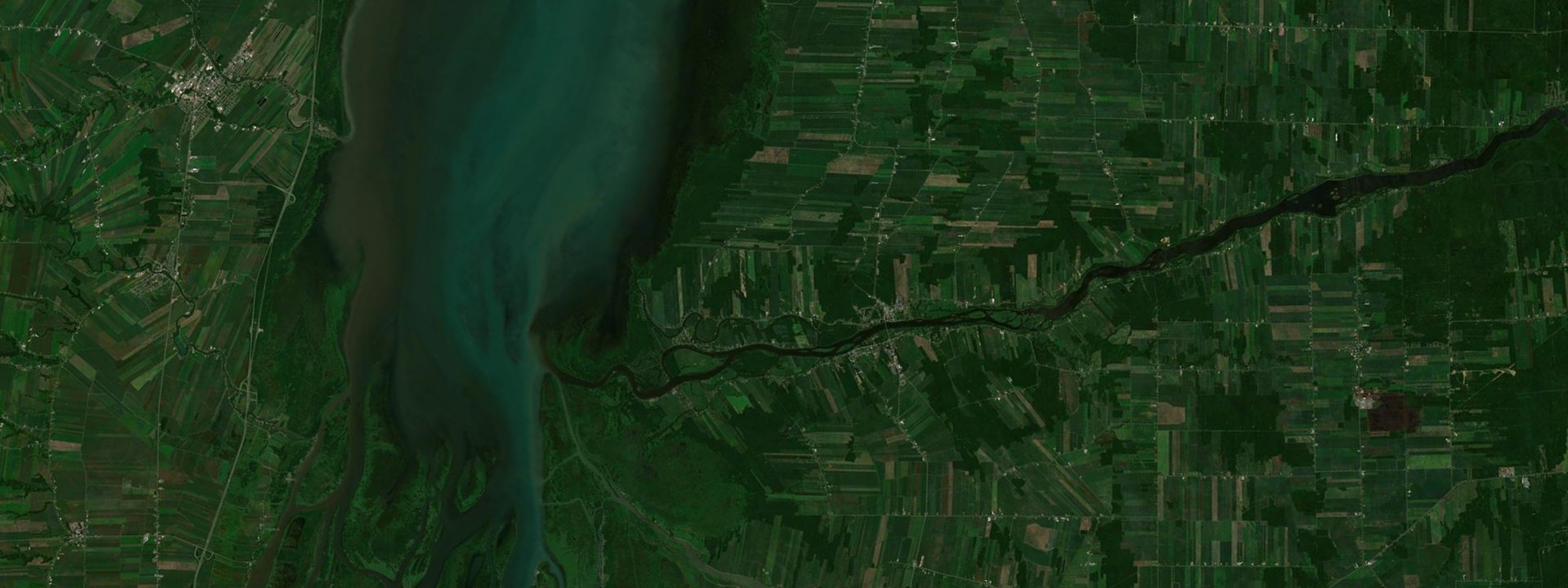 Vue satellite de Pierreville