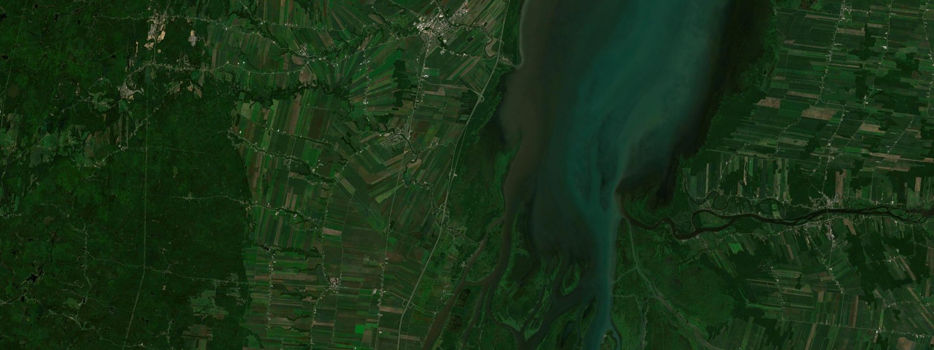 Vue satellite de Maskinongé