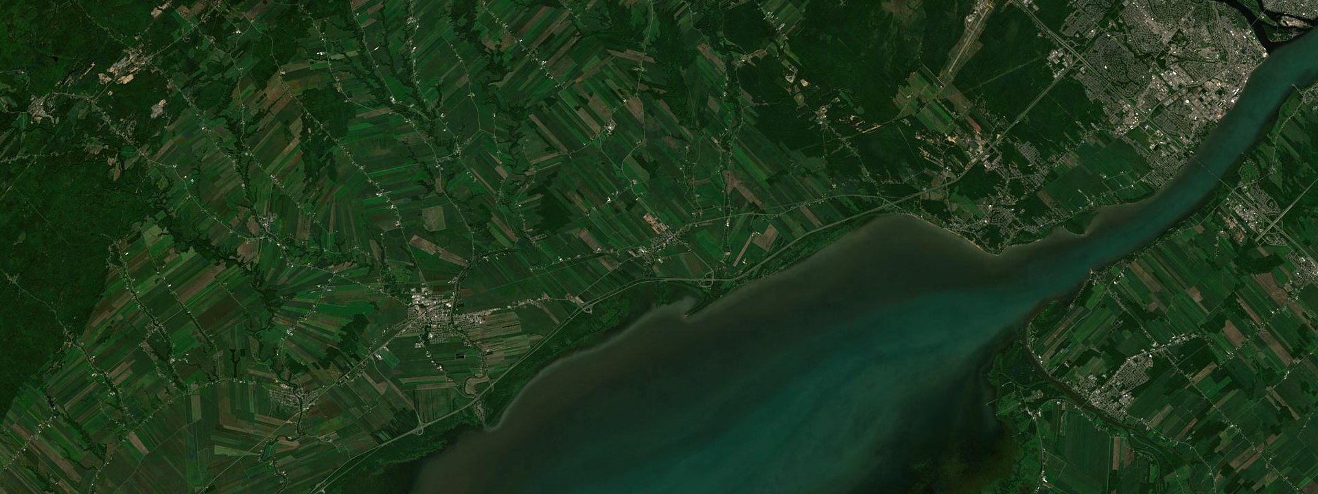 Vue satellite de Yamachiche
