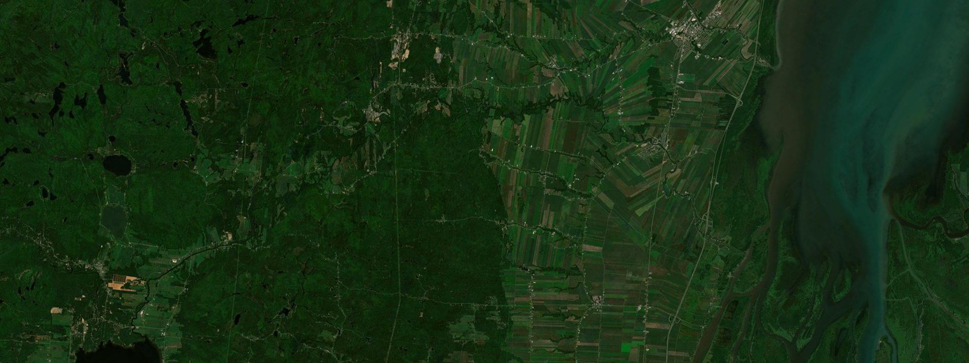 Vue satellite de Saint-Justin