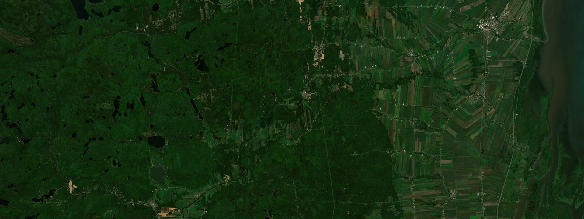 Vue satellite de Saint-Édouard-de-Maskinongé