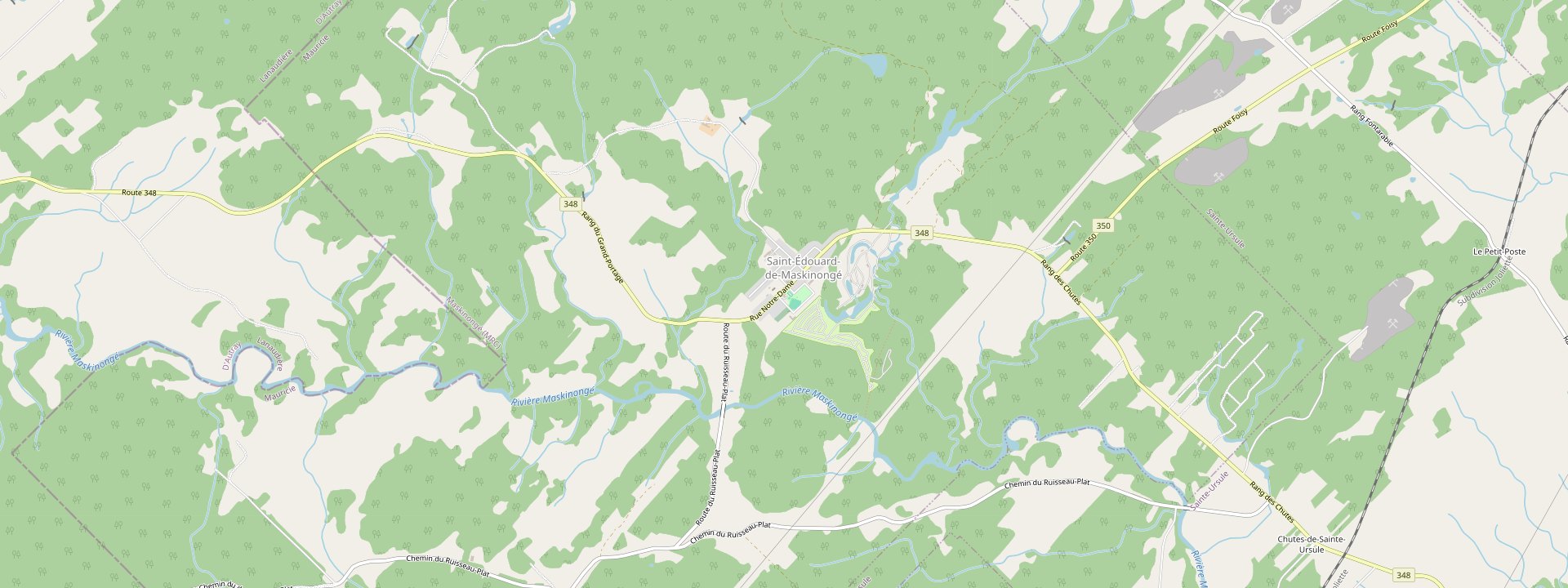 Plan des rues de Saint-Édouard-de-Maskinongé