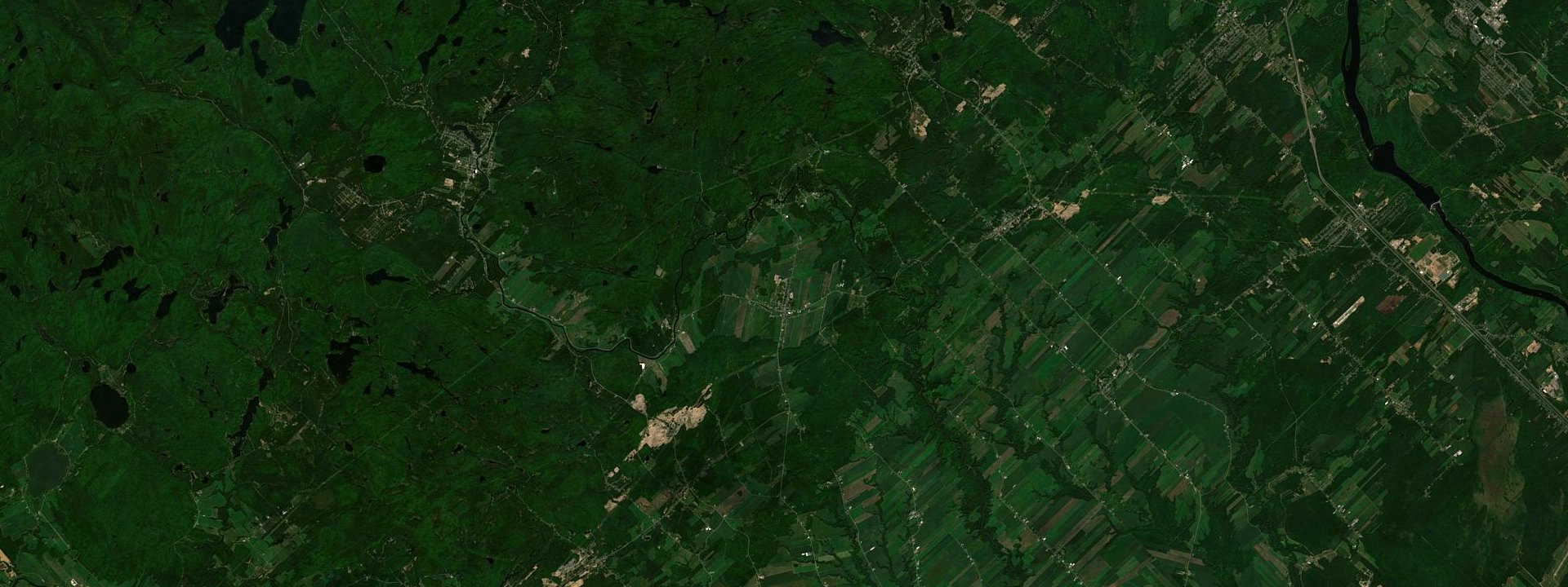 Vue satellite de Saint-Paulin