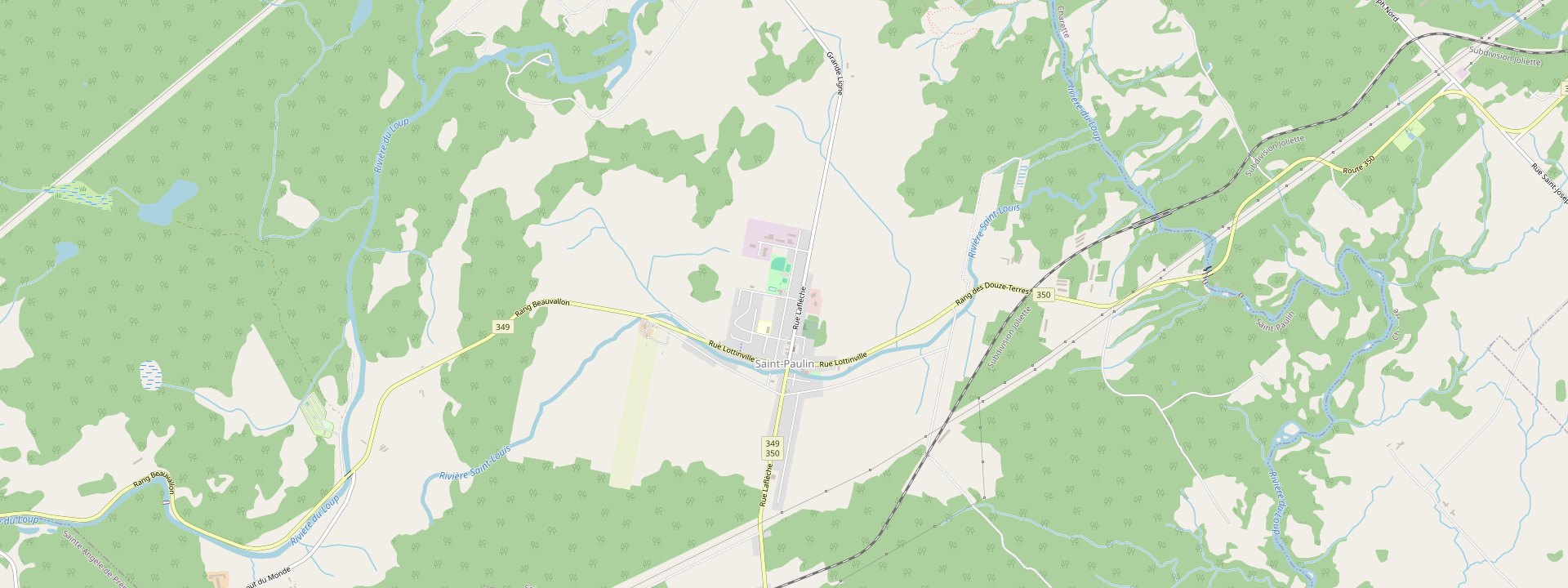 Plan des rues de Saint-Paulin