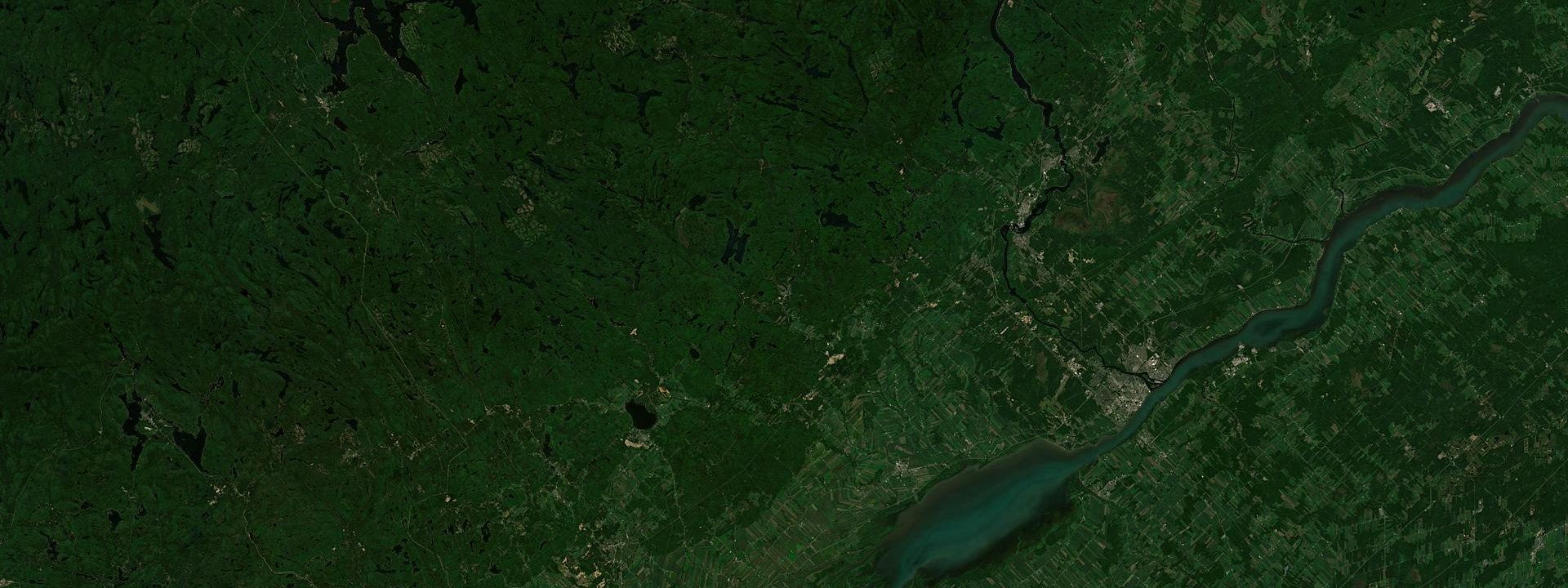 Vue satellite de Saint-Alexis-des-Monts