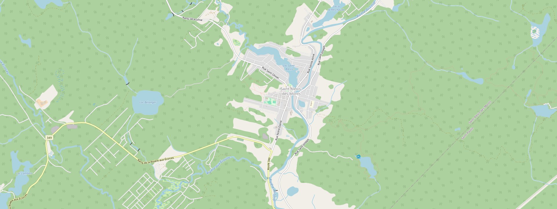 Plan des rues de Saint-Alexis-des-Monts