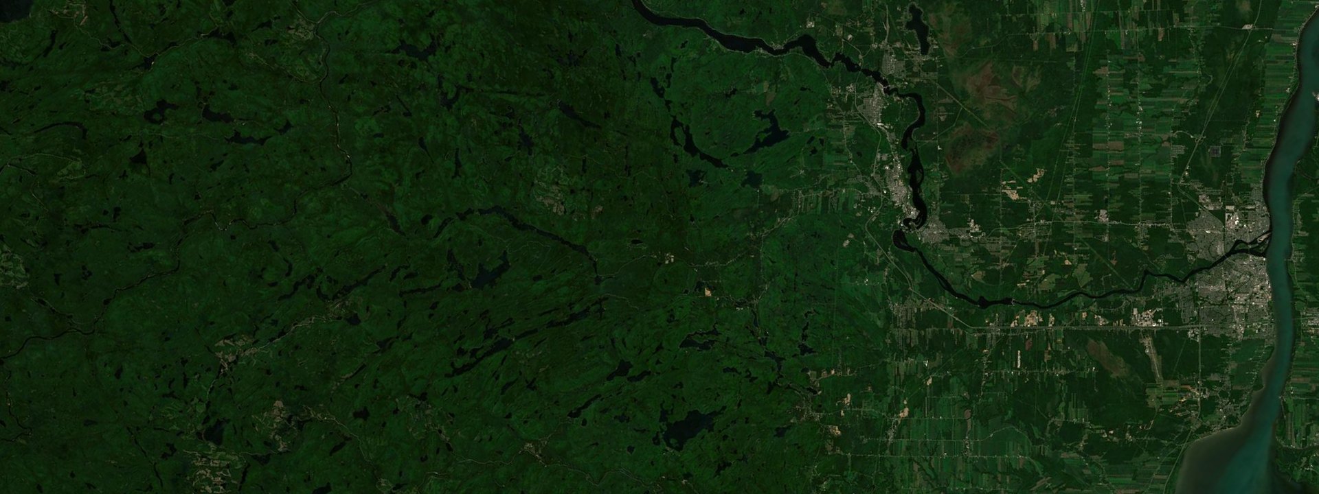 Vue satellite de Saint-Mathieu-du-Parc