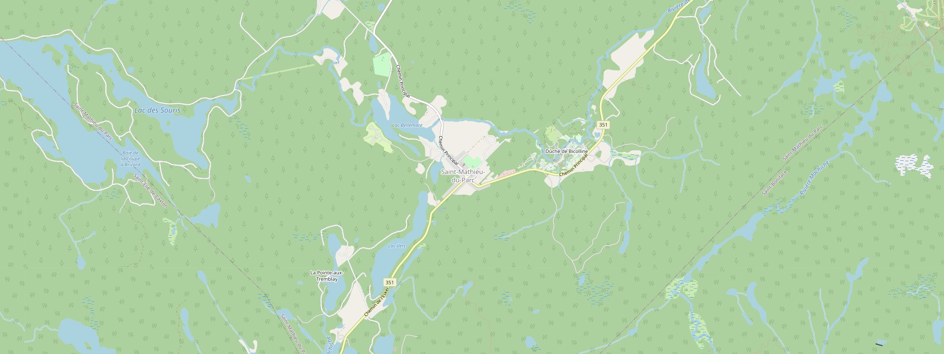 Plan des rues de Saint-Mathieu-du-Parc