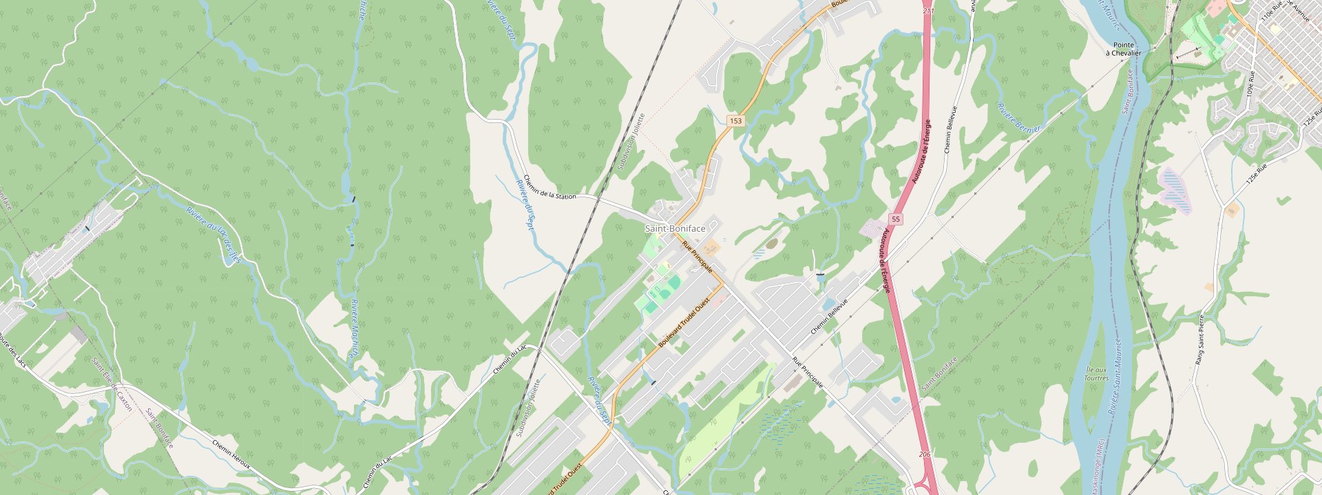 Plan des rues de Saint-Boniface