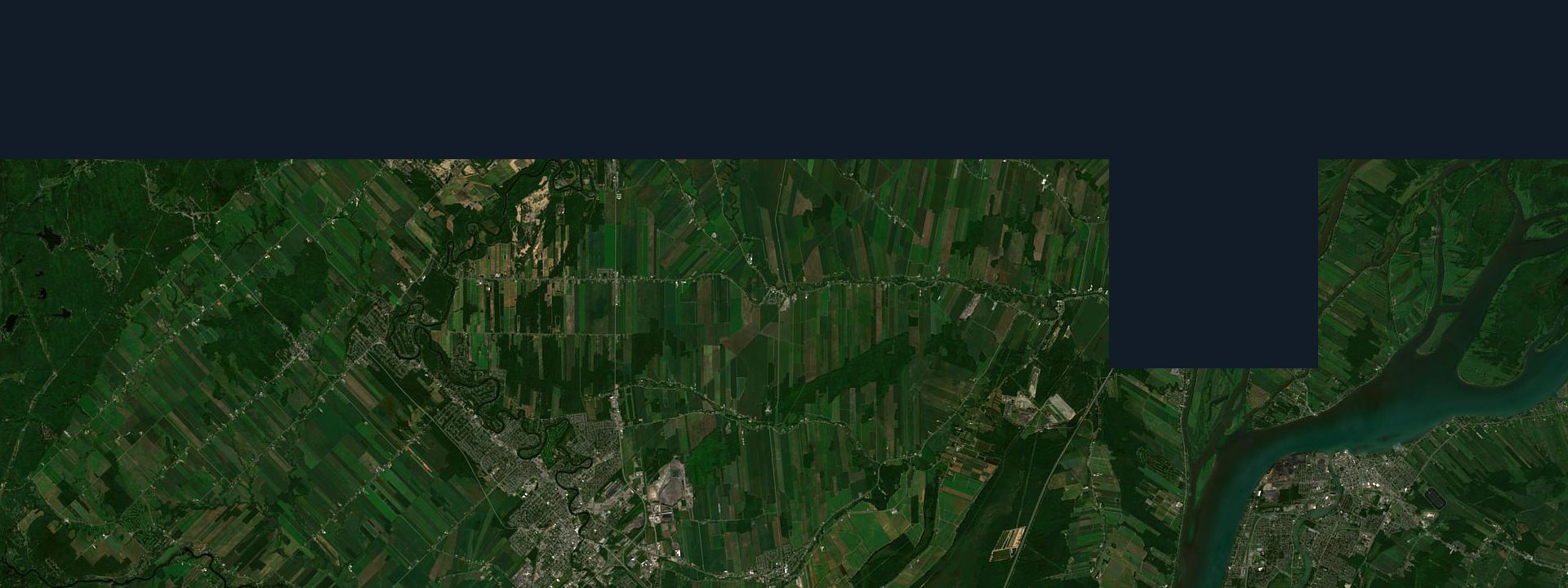 Vue satellite de Sainte-Élisabeth