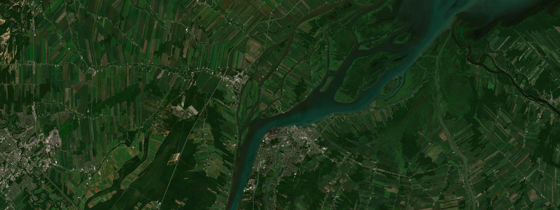 Vue satellite de Saint-Ignace-de-Loyola