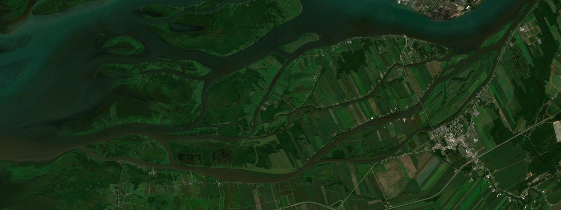 Vue satellite de La Visitation-de-l'Île-Dupas