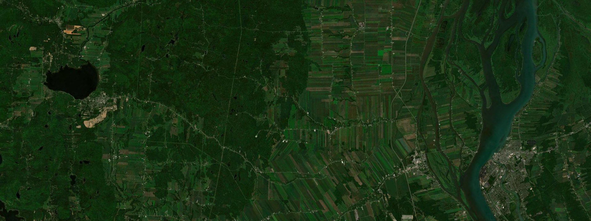 Vue satellite de Saint-Cuthbert