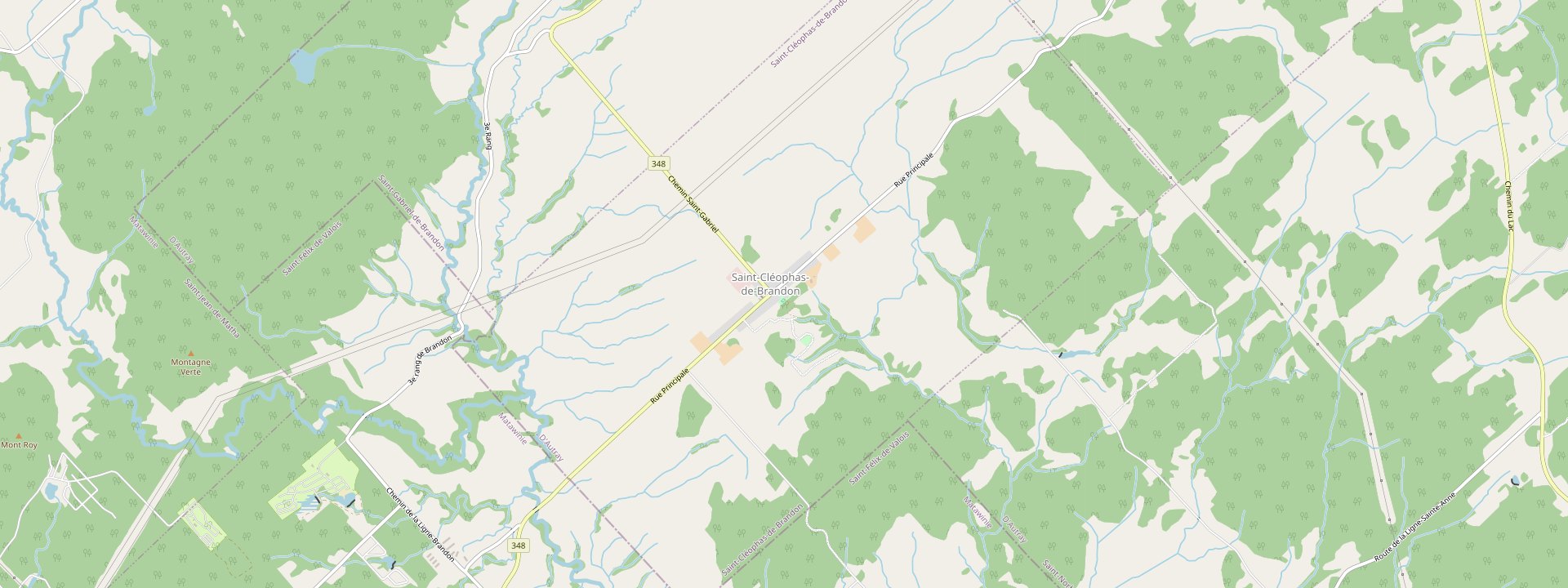 Plan des rues de Saint-Cléophas-de-Brandon