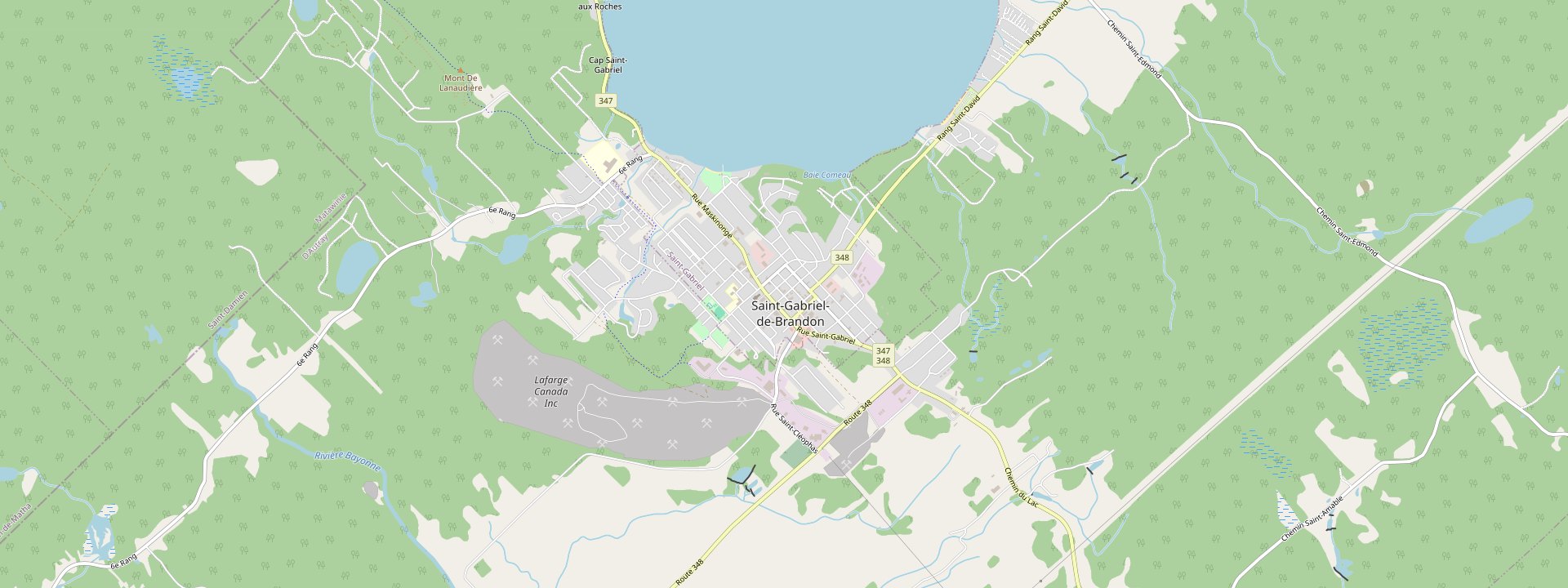 Plan des rues de Saint-Gabriel