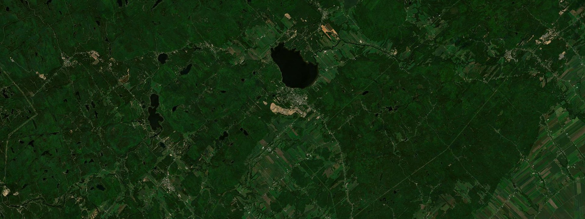 Vue satellite de Saint-Gabriel-de-Brandon