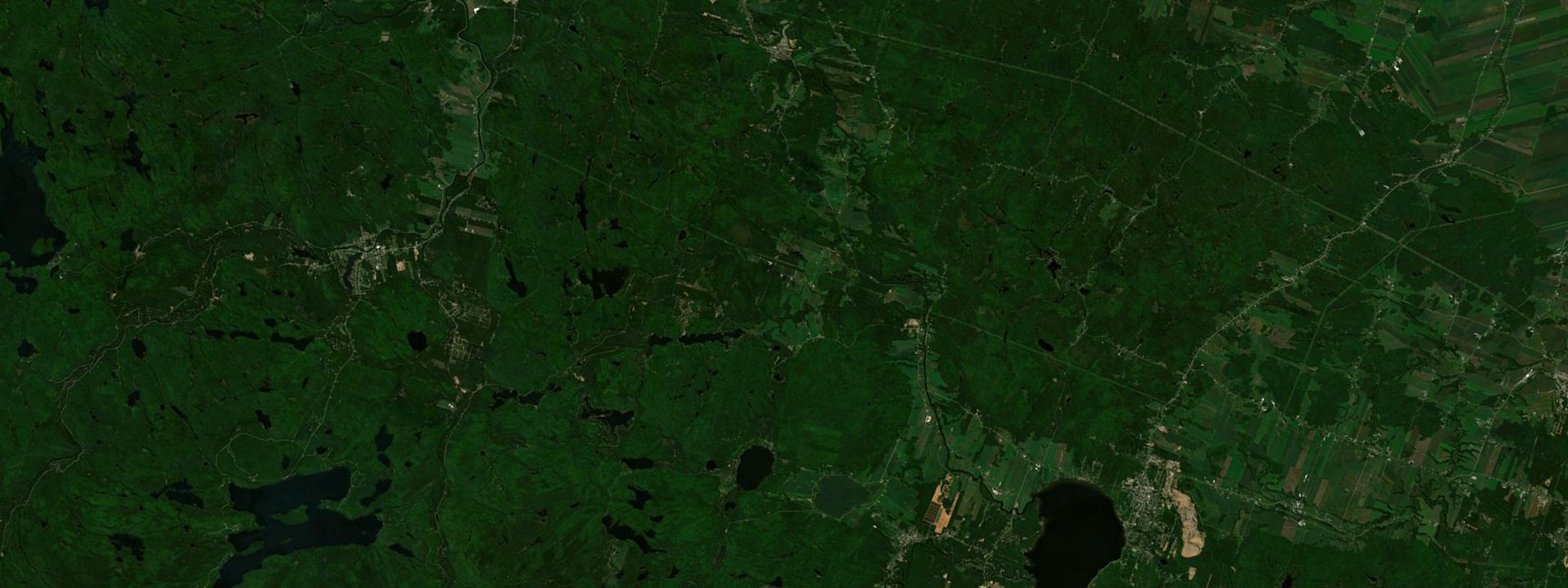 Vue satellite de Saint-Didace