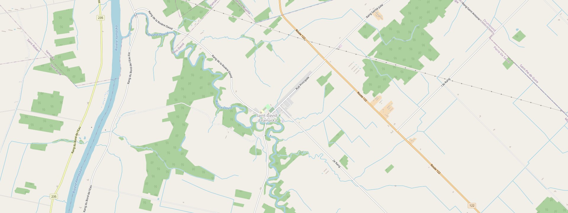 Plan des rues de Saint-David