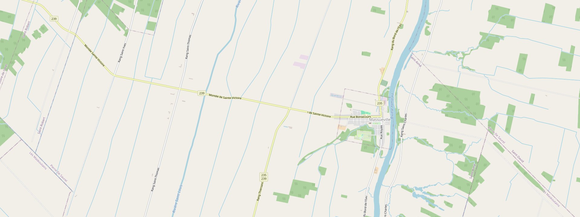 Plan des rues de Saint-Aimé