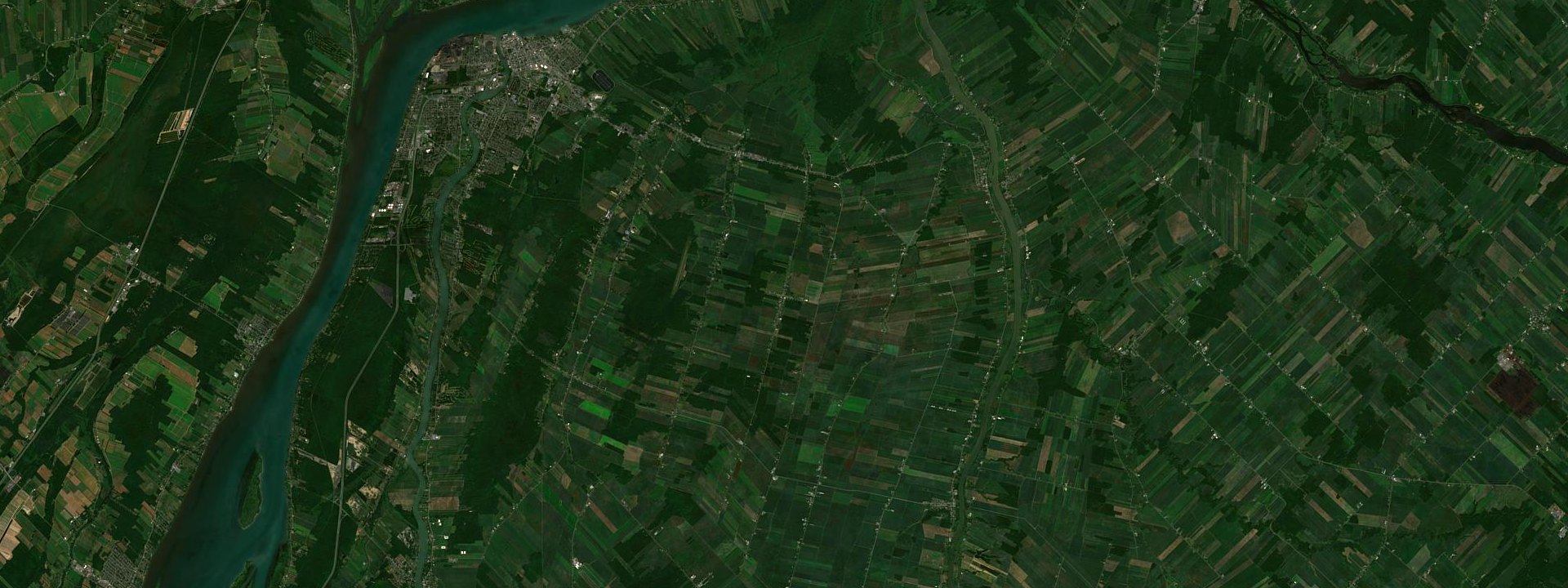 Vue satellite de Saint-Robert