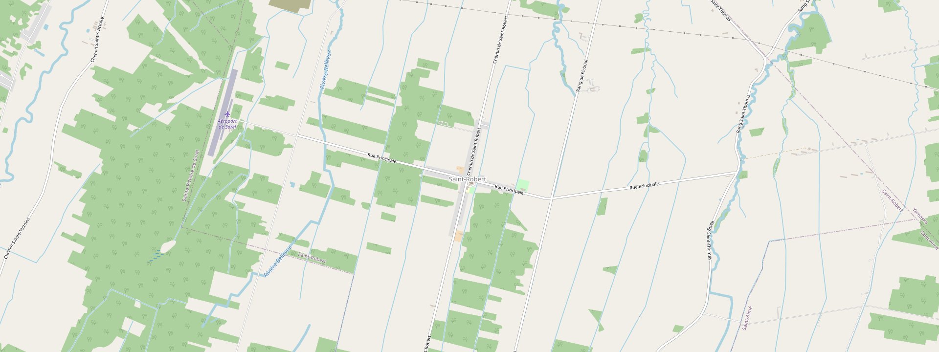 Plan des rues de Saint-Robert