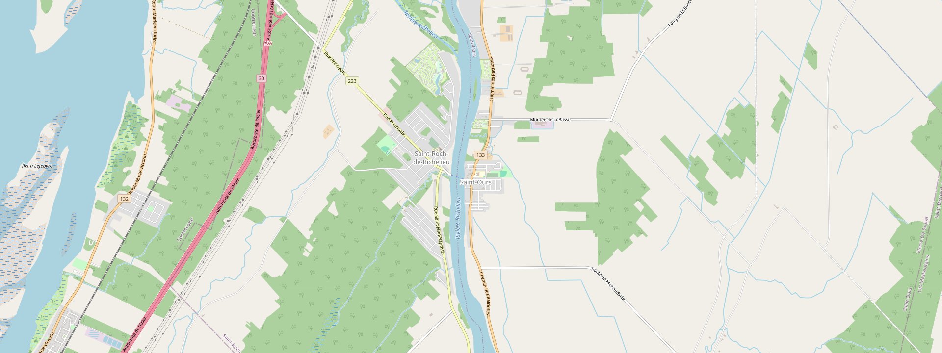 Plan des rues de Saint-Ours